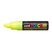 Uni Posca Marker 8.0mm Bold Chisel Fluoro Yellow PC-8K - Cafe Supply