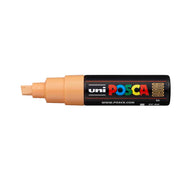 Uni Posca Marker 8.0mm Bold Chisel Light Orange PC-8K - Cafe Supply