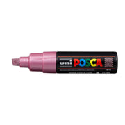 Uni Posca Marker 8.0mm Bold Chisel Metallic Pink PC-8K - Cafe Supply