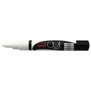 Uni Chalk Marker 0.9-1.3mm Bullet Tip White PWE-3MS - Cafe Supply