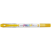 Uni Propus Window Double-Ended Highlighter 4.0mm/0.6mm Bright Yellow PUS-102 - Cafe Supply