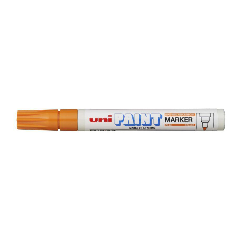 Uni Paint Marker 2.8mm Bullet Tip Orange PX-20 - Cafe Supply
