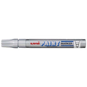Uni Paint Marker 2.8mm Bullet Tip Silver PX-20 - Cafe Supply