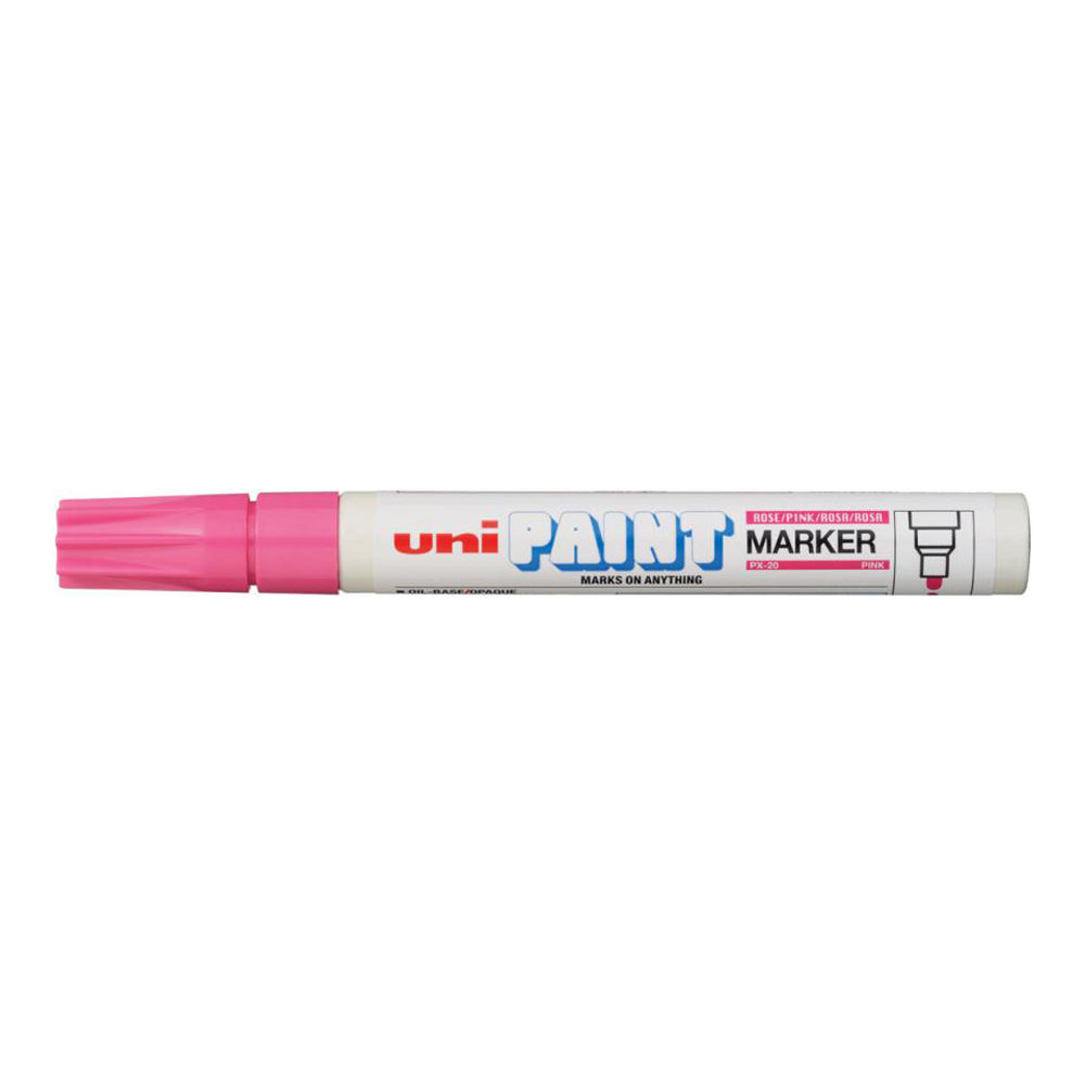 Uni Paint Marker 2.8mm Bullet Tip Pink PX-20 - Cafe Supply