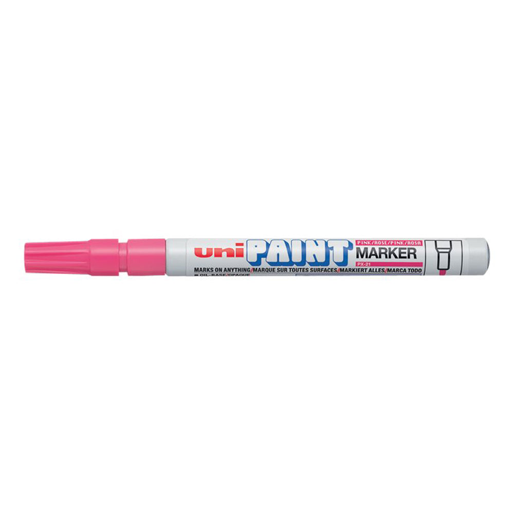 Uni Paint Marker 1.2mm Bullet Tip Pink PX-21 - Cafe Supply
