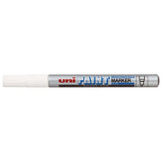 Uni Paint Marker 0.8mm Bullet Tip Silver PX-203 - Cafe Supply