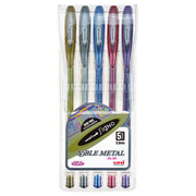 Uni-ball Signo Noble 0.8mm Metal Capped Pack 5 Asstd UM-120 - Cafe Supply