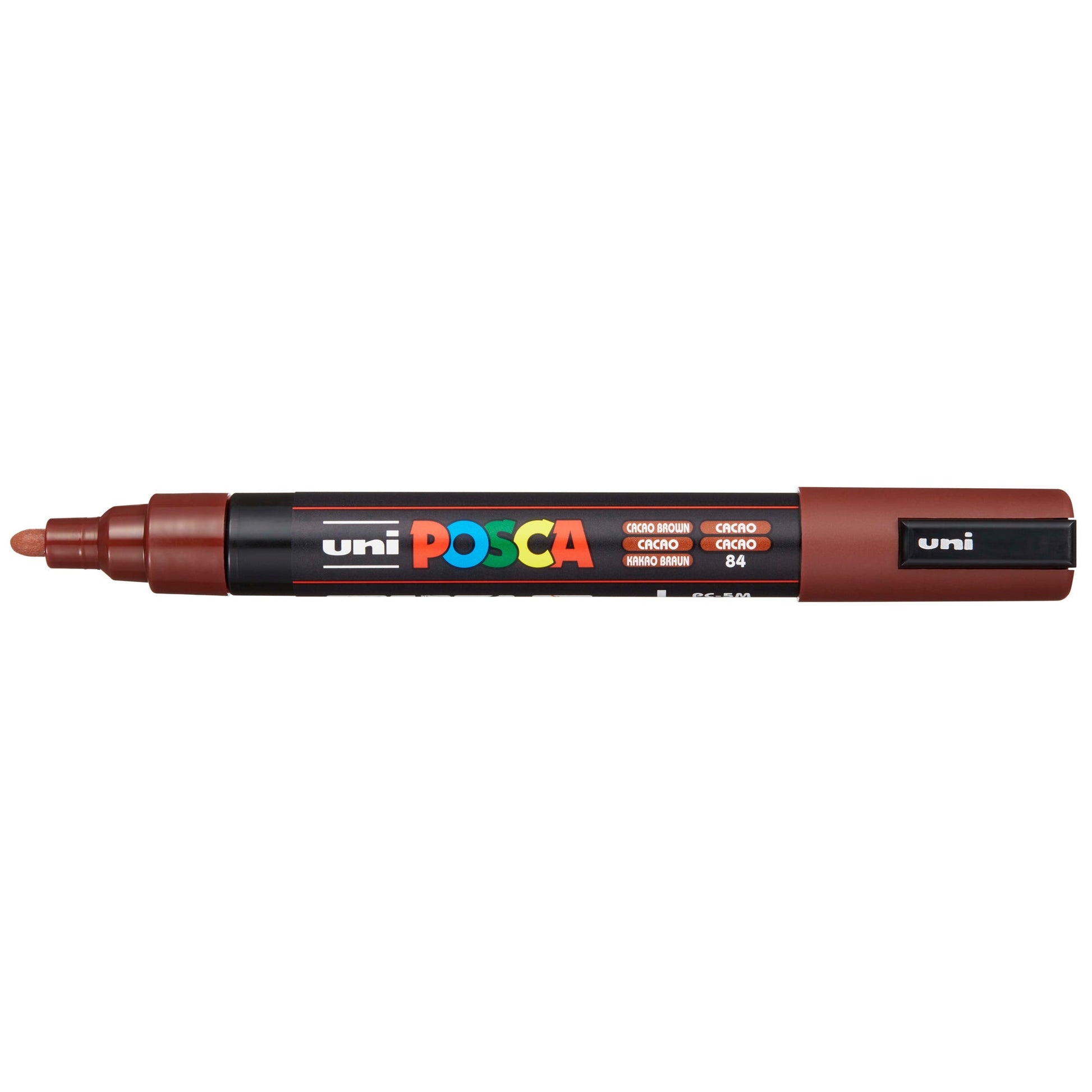 Uni Posca Marker 1.8-2.5mm Med Bullet Cacao Brown PC-5M - Cafe Supply