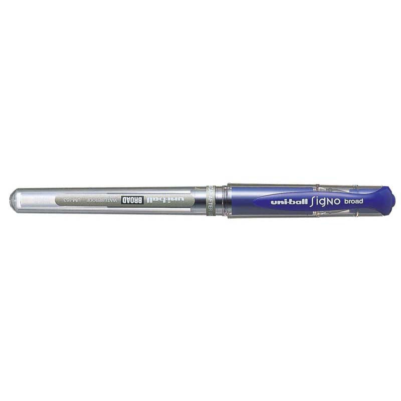 Uni-ball Signo Broad 1.0mm Capped Blue UM-153 - Cafe Supply