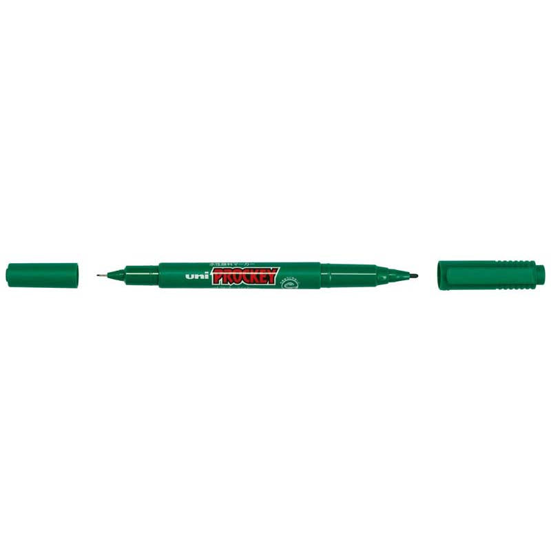 Uni Prockey Marker Dual Tip 0.4/0.9mm Green PM-120 - Cafe Supply