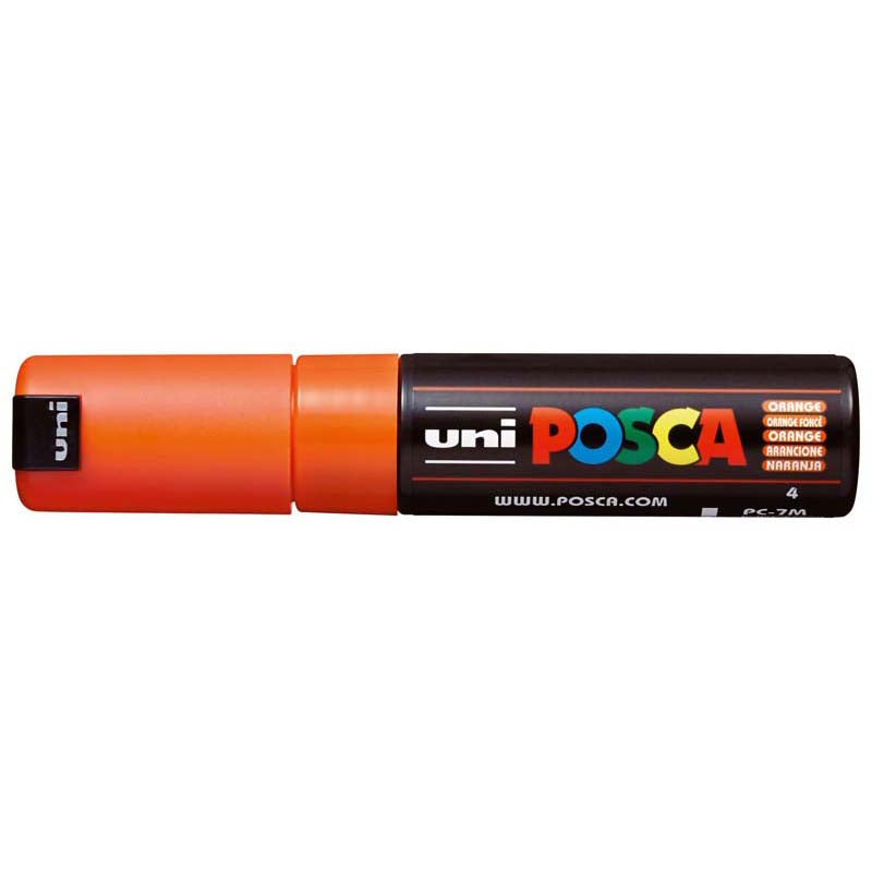 Uni Posca Marker 4.5-5.5mm Bold Bullet Orange PC-7M - Cafe Supply