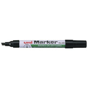 Uni Permanent Chisel Tip Marker Black 580 - Cafe Supply