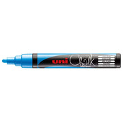 Uni Chalk Marker 1.8-2.5mm Bullet Tip Light Blue PWE-5M - Cafe Supply