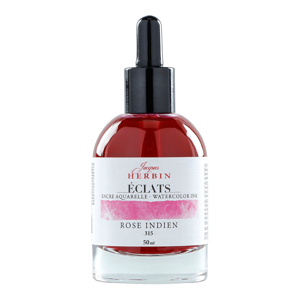 Jacques Herbin Eclats Watercolour Ink 315 Indian Pink 50ml