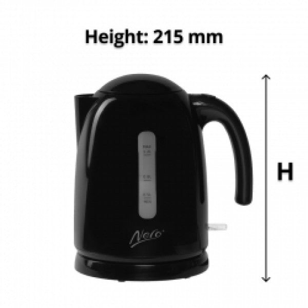 Nero Deluxe Studio Black 1.2 L Kettle - Cafe Supply