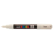 Uni Posca Marker 0.7mm Ultra-Fine Round Tip White PC-1M - Cafe Supply