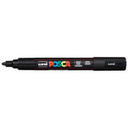 Uni Posca Marker 1.8-2.5mm Med Bullet Black PC-5M - Cafe Supply