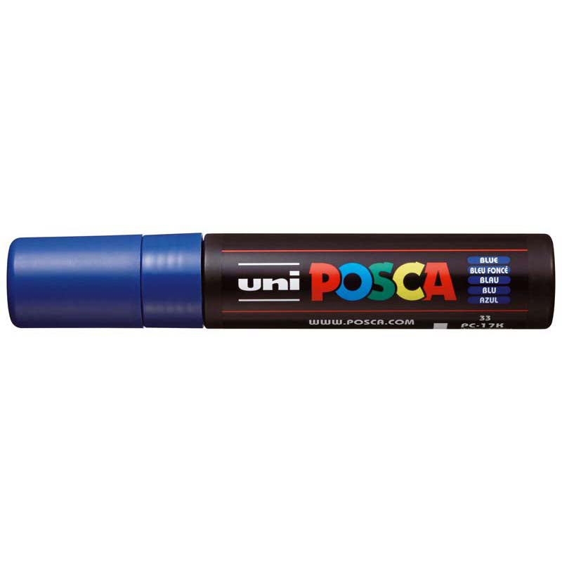 Uni Posca Marker 15.0mm Extra-Broad Chisel Blue PC-17K - Cafe Supply