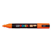 Uni Posca Marker 1.8-2.5mm Med Bullet Orange PC-5M - Cafe Supply