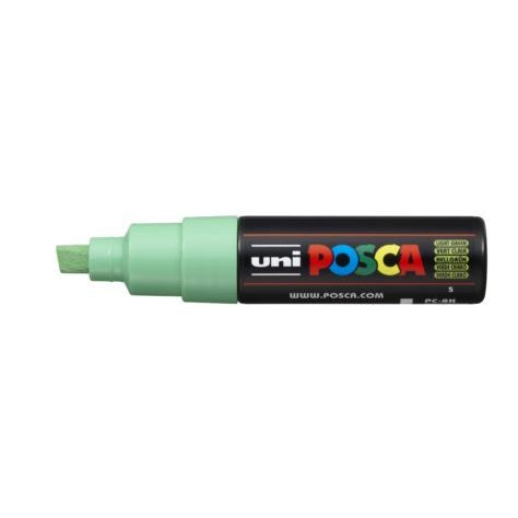 Uni Posca Marker 8.0mm Bold Chisel Light Green PC-8K - Cafe Supply