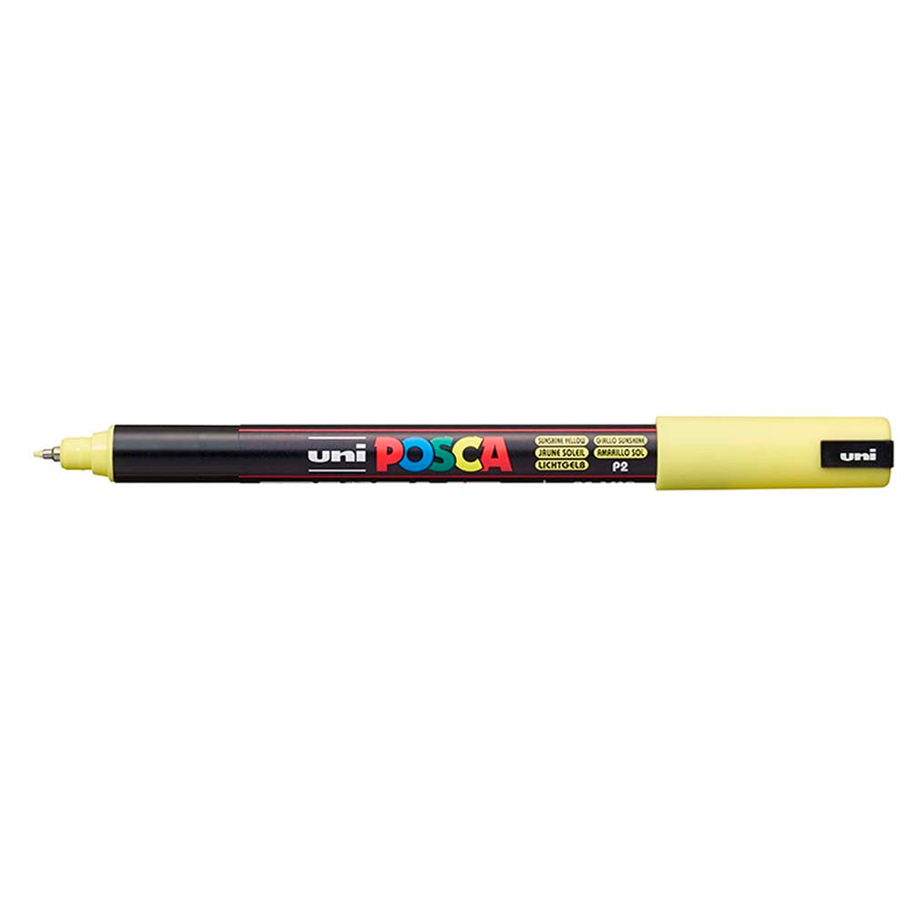 Uni Posca Marker 0.7mm Ultra-Fine Pin Tip Sunshine Yellow PC-1MR - Cafe Supply