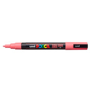 Uni Posca Marker 0.9-1.3mm Fine Coral Pink PC-3M - Cafe Supply