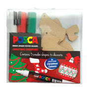 Uni Posca Christmas Decorations Activity Pack Ornaments - Cafe Supply