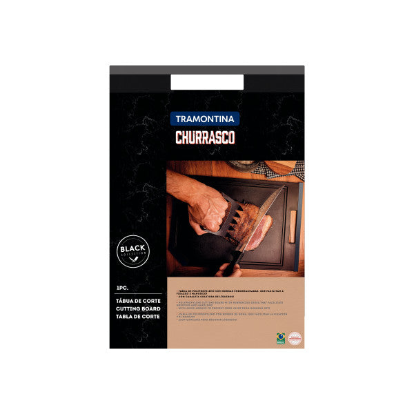 Tramontina Churrasco Black Barbecue Cutting Board 43x40cm