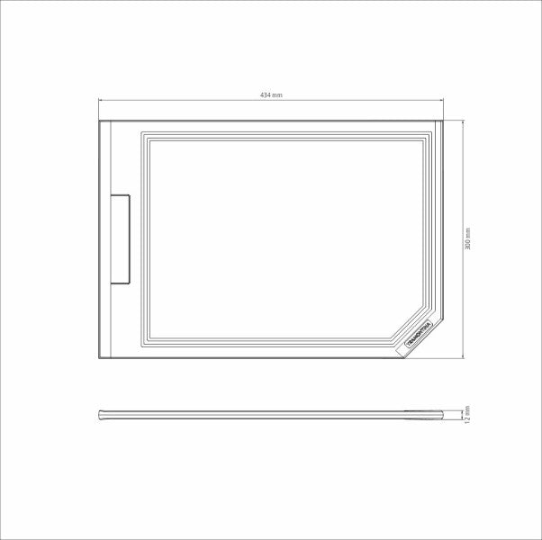 Tramontina Churrasco Black Barbecue Cutting Board 43x40cm