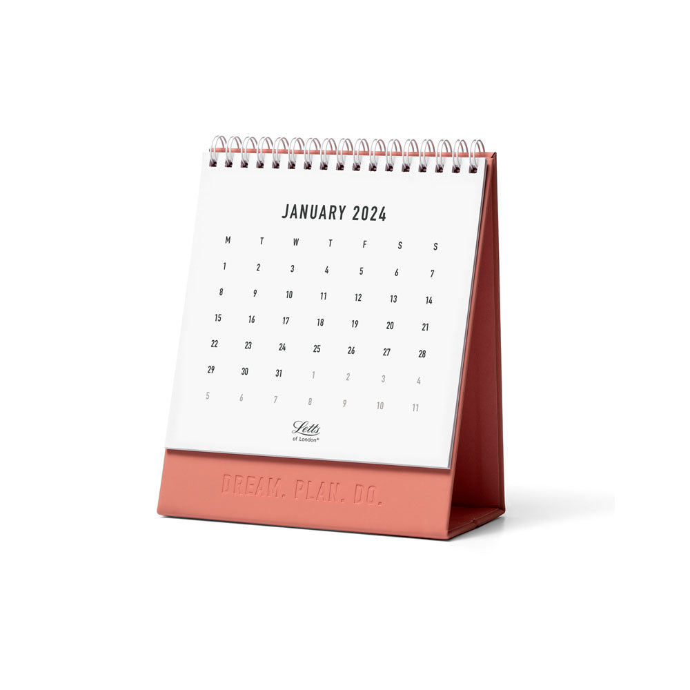 Letts of London Desk Calendar Conscious 150x180mm Clay Even Year