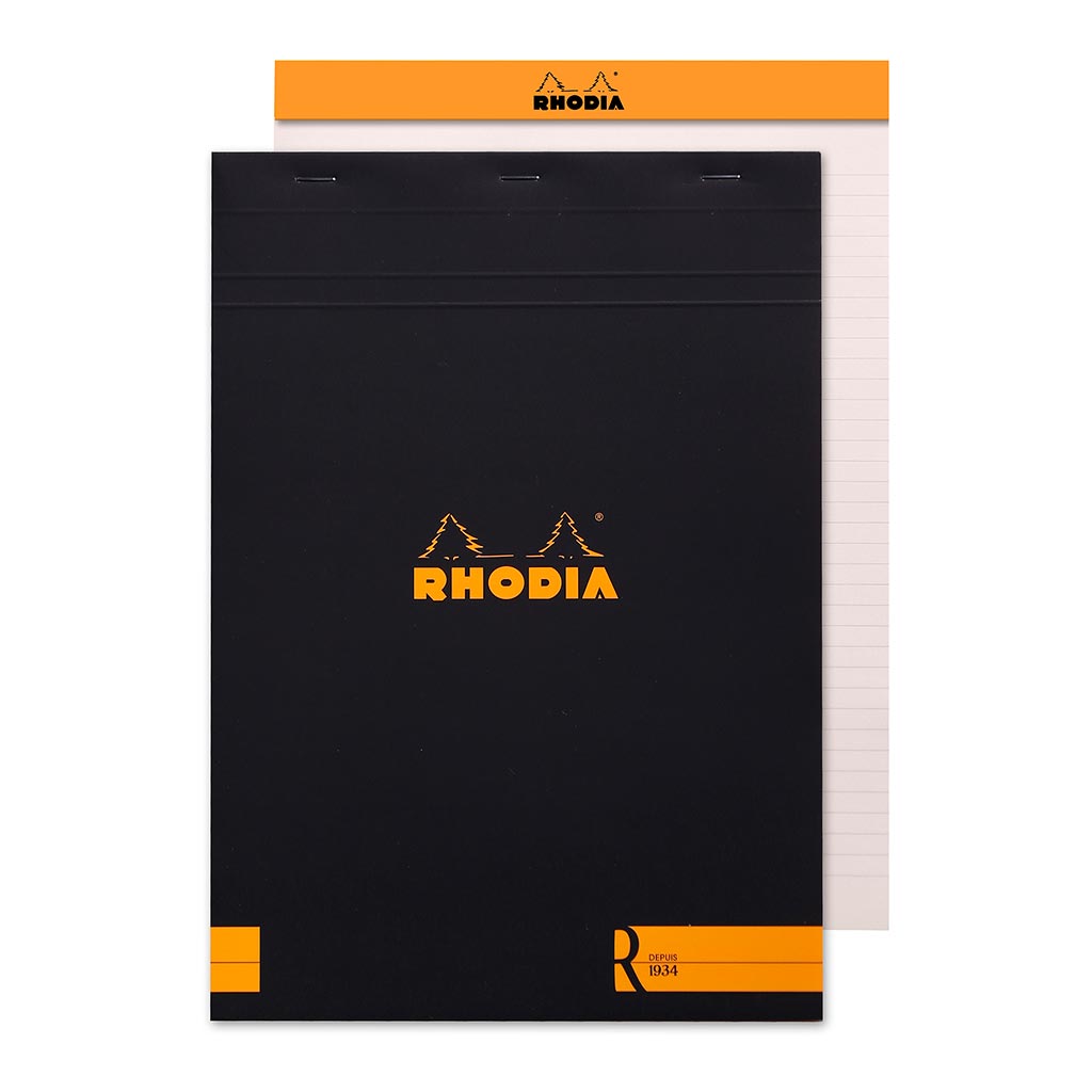Rhodia le R Pad No. 18 A4 Lined Black