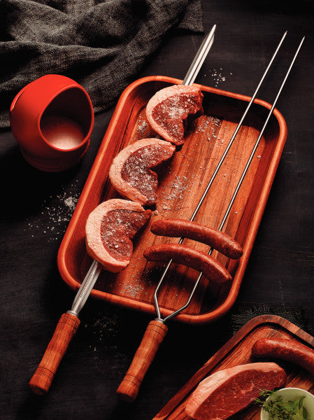 Tramontina Heavy Duty Stainless Steel Skewer Wood Handle 75cm