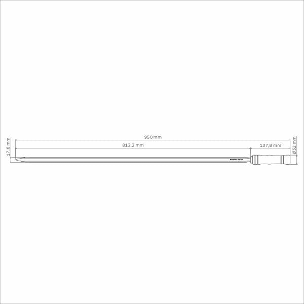 Tramontina Heavy Duty Stainless Steel Skewer Wood Handle 95cm