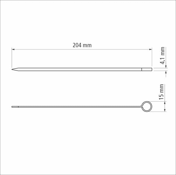 Tramontina Churrasco Skewer 20cm 6 Piece Set