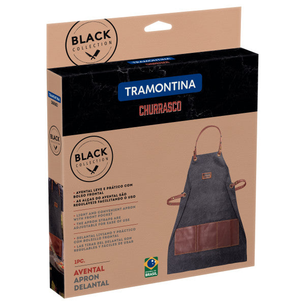Tramontina Churrasco Black Barbecue Apron