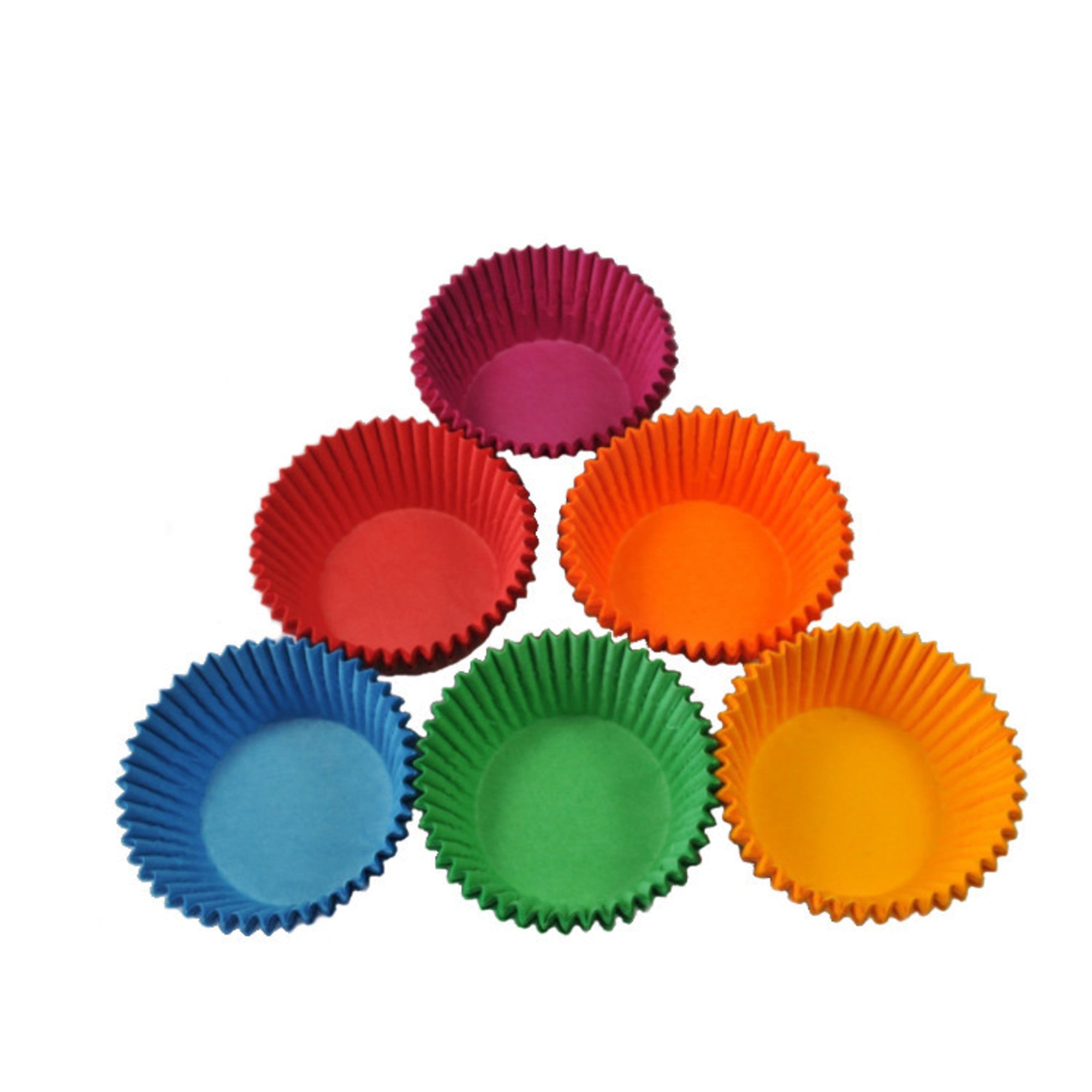 Standard Paper Cases Assorted Colour 50x35mm (500) - Cafe Supply