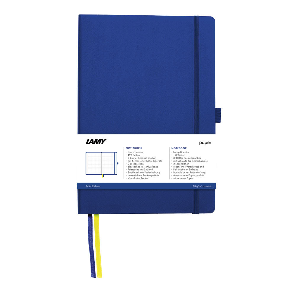 Lamy Notebook Fountain Pen Gift Set A5 Soft Cover Blue - Cafe Supply