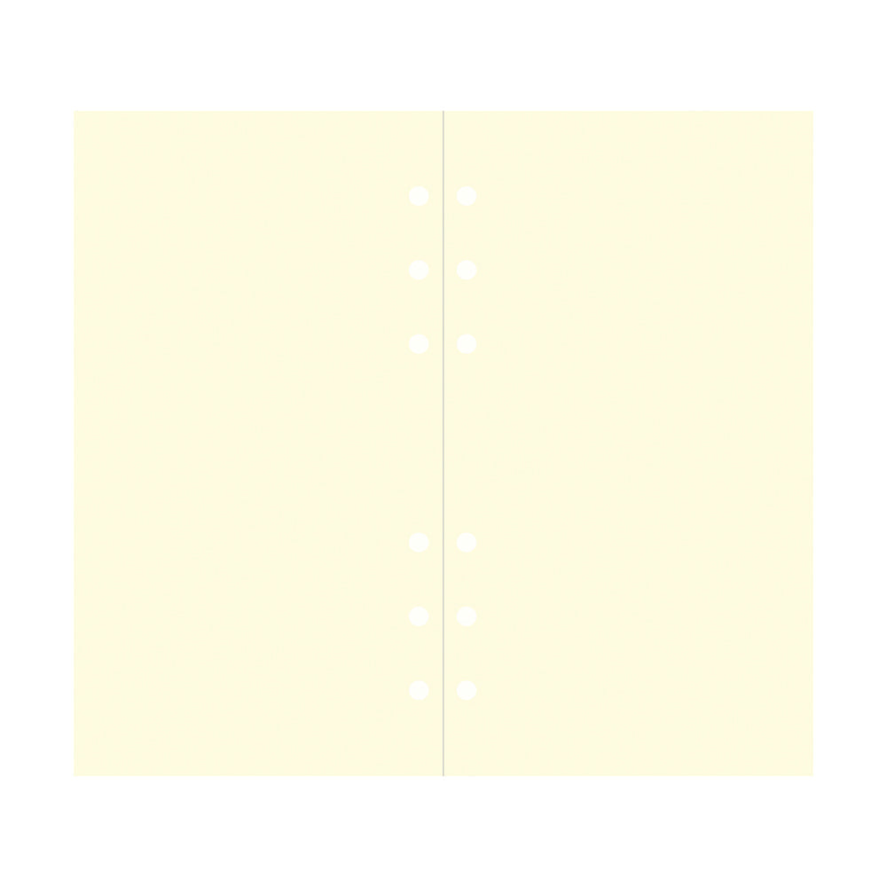 Filofax Personal Cream Plain Notepaper Refill - Cafe Supply