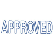 Dixon Stamp 015 Approved Blue Pre Inked - Cafe Supply
