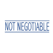 Dixon Stamp Not Negotiable 032 Blue - Cafe Supply