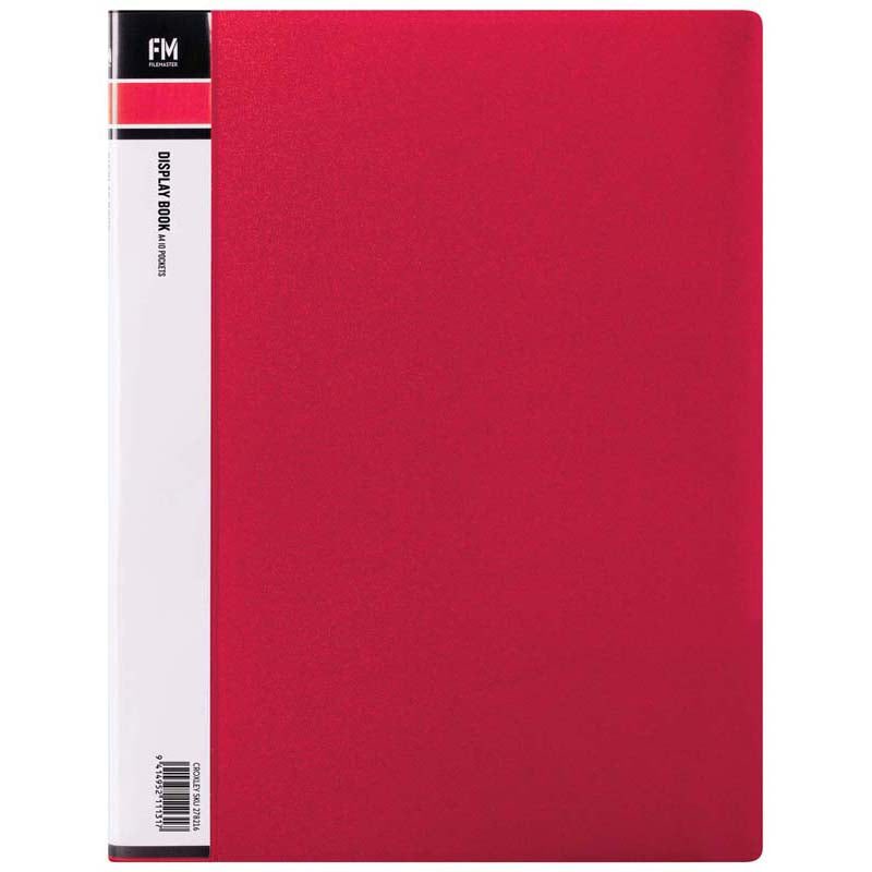 FM Display Book A4 Red 10 Pocket - Cafe Supply