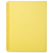 FM Display Book A4 Yellow Refillable 20 Pocket - Cafe Supply