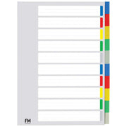 FM Indices A4 10 Tab Colour - Cafe Supply