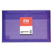 FM Envelope Reusable Purple Window Polyprop - Cafe Supply