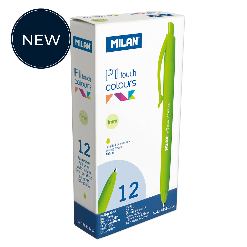 Milan P1 Touch Colours Ballpoint Pen Light Green - Cafe Supply