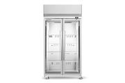 Skope TMF1000N-A 2 Glass Door Upright Display or Storage Freezer