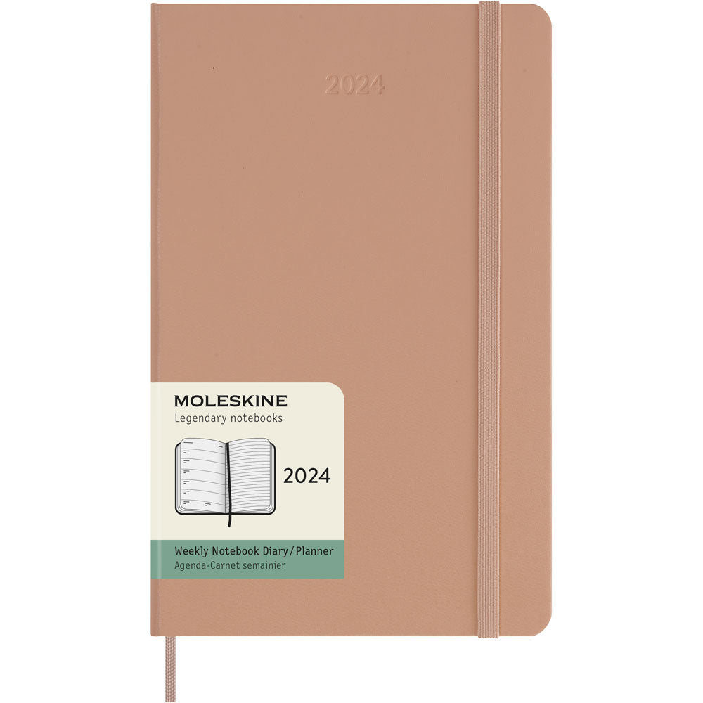Moleskine Diary 12 Month Weekly + Notes HC Large Sandy Brown