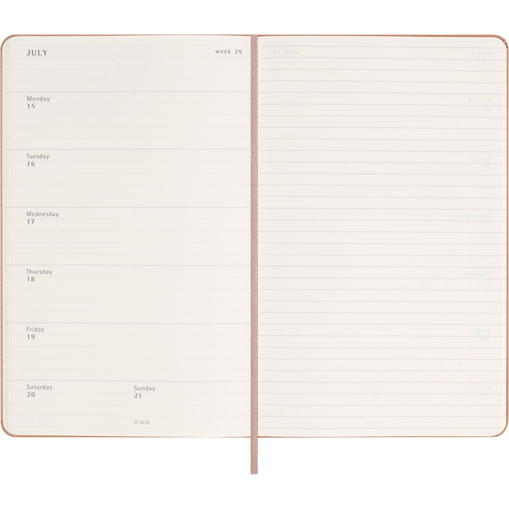 Moleskine Diary 12 Month Weekly + Notes HC Large Sandy Brown