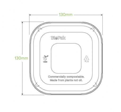 280, 480 & 630 PLA TAKEAWAY LID - Cafe Supply