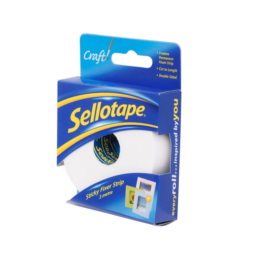 Sellotape 4195 Foam Sticky Fixer Strip 25mmx3m - Cafe Supply